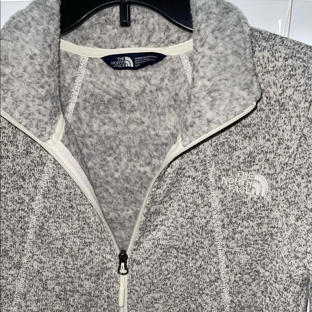 Womens The North Face Fleece Crescent Full Zip Up Jacket
